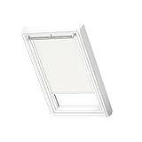 VELUX Original Dachfenster Verdunkelungsrollo für MK06, Weiß, mit weißer Führungsschiene