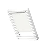 VELUX Original Dachfenster Verdunkelungsrollo für MK06, Weiß, mit weißer Führungsschiene