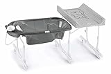 CAM Bade- & Wickelkombination IDRO BABY | Badewannen-Aufsatz praktisch & sicher | Design made in Italy | Wickelkombination mit Babywanne (teddy grau)
