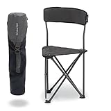 qeedo Johnny Tripod - Der Bequeme & Faltbare Dreibein Hocker, leicht & kompakt, idealer Stuhl für Camping, Angeln, Festival & Reisen - Klapphocker mit Lehne, leicht, gepolstert & bis 130 kg belastbar