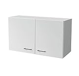Flex-Well Küchen-Hängeschrank LUCCA | Oberschrank vielseitig einsetzbar | 2-türig | Breite 100 cm | Weiß