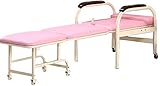 HYY-YY Lit biegsam tragbaren Chaise de Futon pliante roues Sommeil einzigartige invité Maison Chambre Salon Büro intérieur meubles de Bureau à Domicile (Couleur: bleu, Taille: 190 * 50 * 40 cm)