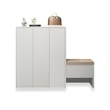 Schuh-Aufbewahrungsschrank für den Eingangsbereich,Schuhregal-Bank,Schuh-Aufbewahrungs-Organizer mit Sitz,Freistehender Schuh-Aufbewahrungs-Organizer,Schrank,Verstellbares Regal ( Size : Type D right