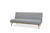 Amazon Basics- 3-Sitzer-Sofabett, 182 x 80 x 80 cm, Grau