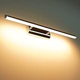 Luxvista 9W Spiegel LED Lampe 570MM Wasserdicht IP45 Warmweiß 3000k 900 Lumen 120 Grad für Spegelleuchte Spiegellampe Spiegellicht Badezimmerbeleuchtung Schrankbeleuchtung 1-Stück