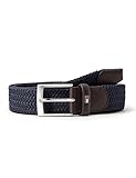 Tommy Hilfiger Herren Gürtel New Adan Belt 3.5 Stoffgürtel, Blau (Sky Captain), 90