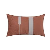 1 Kopfkissenbezug 30x50cm, Kopfkissenbezug Rot Mode-Geometrie Polyester-Mischung Kissenbezug Sitzkissen Dekokissen Couchkissen Dekoration