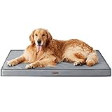 Lesure orthopädisches Hundebett Grosse Hunde - 112x81x7.6cm Hundebett waschbar mit wasserabweisend Bezüge und eierförmiger Schaumfüllung, orthopädisches Hundekissen Outdoor, grau