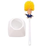 AVEO Klobürste Trump Toilettenbürstengarnitur mit langem Griff Toilettenbürsten und -Halter Badezimmer WC Toilettenbürste Tiefenreinigung Toilettenbürste (Color : White, Größe : A)