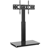 RFIVER TV Ständer TV Bodenständer für 32-70 Zoll Fernseher, Fernseh Standfuss Freistehend Fernsehständer Höhenverstellbar Schwenkbar | Max. VESA 400x400 mm 50 KG Schwarz