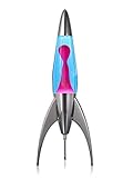 Mathmos Telstar Lavalampe Rakete - Blau/Pink