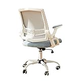 OUYOXI Chaise d'ordinateur à la Maison, Main courante Mobile facile à Installer Chaise pivotante Salle de réunion Salle d'étude Chaise de Bureau Chaise d'étude de Rotation à 360 ° utile/bleu