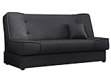 Mirjan24 Schlafsofa Gemini mit Bettkasten, 3 Sitzer Sofa, Couch mit Schlaffunktion, Bettsofa Schlafsofa Polstersofa Farbauswahl Couchgarnitur (Inari 96)