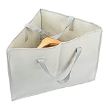 Calsign Kleiderbügel-Aufbewahrung, dreieckige Tasche für platzsparende Kleiderbügel, Organizer mit Griffen, hält Kleiderbügel ordentlich gestapelt im Schrank