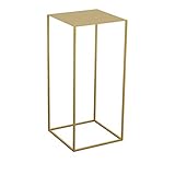 Schmiedeeiserner Couchtisch, großflächiger Kombinations-Beistelltisch für Einkaufszentren, Wohnzimmer, Büro, Ausstellungstisch, dekorativer Ständer (Farbe: C, Größe: 34 x 34 x 74 cm)