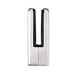 Glasklemme,Glashalter 8 stücke Quadrat 304 Glas Clip Klammerhalterung Wohnung Zurück for Balustrade Handlauf 8-10mm Edelstahl Cliphalter (Size : M)