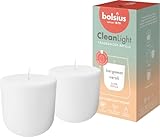 Bolsius - CleanLight Refill - Nachfüllbare Duftkerze - Bergamotte & Neroli - Nachfüllung - 2 Stücke - Länge Brenndauer 20 Stunden - Natürliches Pflanzenwachs - Ohne Palmöl - Nachhaltiges Konzept