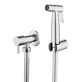 [LOSCHEN]Bidet Toilettensprüher, Hand Bidet Sprayer, Bidet Handbrause, Edelstahl Duschkopf Bidet Armaturen für Haustierbad/Körperpflege/WC