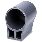 Stehtisch Fuß Zubehör Ersatzteil Scharnier Halter Raster Klemme Plastik Grau (Fuß ohne Ausgleichsschraube)