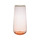 EVEREST GLOBAL Mundgeblasene Champagnerflöte, 430 ml, Vintage-Sektglas, ohne Stiel, für alle Anlässe.