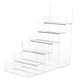 Housoutil Parfüm Organizer Acrylsteiger- Display- Regal Klarer Acryl- Display- Ständer Makeup- Veranstalter Sammelschildstand Acryl Display für Dekoration Und Organizer Skincare Organizer