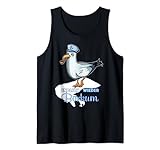 Endlich wieder Borkum Möwe ostfriesische Nordseeinsel Sommer Tank Top