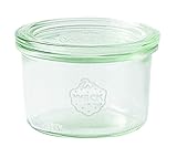Weck Sturzglas 200 ml (Hochwertiges Einweck, Einmach Glas mit Glasdeckel; zum Einkochen; Hitzebeständig; Mikrowellengeeignet; Backofengeeignet; Rundrandglas) 42134, (1er x 12er Pack)