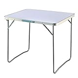 Aluminium Klapp-Picknicktisch, Tragbarer Campingtisch Garten Beistelltisch, Tragbarer Picknicktisch Mit Tragegriff, Für Indoor Outdoor Party Dining BBQ B