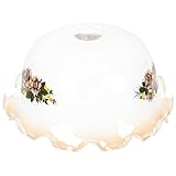 Cabilock Lampenschirm Blumen Kronleuchter Lampenschirm Ersatzglas Vintage Lampenglas Glasschirm Ersatzschirm Lampenabdeckung für Stehlampe Tischlampe Wandlampe Hängeleuchte