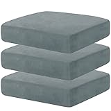 CHELZEN Velvet Sitzbezug für Sofa (1-Sitzer*3, Pulverblau)