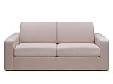 Vente-unique Sofa - 3-Sitzer - Mit Matratze - Stoff - Beige - COGLIO