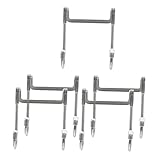 TOPBATHY 5 Stück Edelstahl-Haken Wandgarderobe Tassenaufhänger Edelstahl-Kleiderbügel Dekorativer Handtuchhaken Küchenutensilienhaken Hängende Kleiderhaken Lagerregal