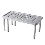 Küchentheken-Organizer-Rack - Erweiterbares Regal aus Edelstahl,Robuster Küchenarbeitsplatten-Organizer, Lagerregal, Badezimmer-Ausstellungsregal