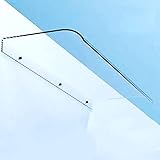 Transparente Haustürüberdachung, PC-Veranda-Markise, Außenfenster-Regenschutzabdeckung, selbstreinigende Türfensterüberdachung, Regenüberdachung, für UV-Wasser- und Regenbeständigkeit, mehre