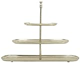 dekorative ovale Deko-Etagere Tisch-Etagere Küchen-Etagere 3-stufig Metall vintage Landhaus Stil