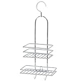 ZEYADA Duschregal 2 Etagen + Haken Badregal Regal Hängeregal ohne Bohren Aufbewahrung