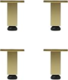 Möbelbeine aus Metall, Möbelbeine, Schrankfüße, verstellbare Stützbeine, Sofa-Schrankstütze, erhöhte Füße, Schwarz und Gold,Gold-12cm(4.7in) (Color : Gold, Size : 20cm(7.9in))