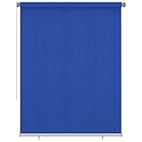 Außenrollo, YUMENG Verdunklungsrollo, Rollo Verdunkelung, Klemmrollo, Sonnenschutzrollo, Fenster Verdunkelung, Roller Vorhang, 180x230 cm Blau HDPE