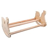 iplusmile Vogelspielzeug 1Pc Holzgestell Stehend Haustier Hennen Henne Holzstange Küken Trainning Barsch Papagei Für Einzelständer Schaukel Ara Vogel Multi-Halter Form Spielzeug Große