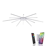Paul Neuhaus Q- SUNSHINE 8295-95 LED Deckenleuchte, Alexa kompatibel Smart Home, dimmbar per Fernbedienung, warmweiß - kaltweiss