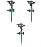 Garten-Rasensprenger, Auto Irrigation System Kit, 360 Grad drehbares Wasser Sprinklersystem,1/2' Inner Thread Connector, 3/4' Outer Thread Connector, zum Bewässern von Pflanzen, Blumen und Gemüse
