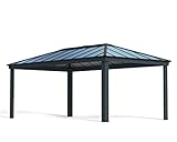 Palram Canopia Dallas 6100 Gartenpavillon 3x6 : Höchst Widerstandsfähig, Hardtop Pavillon. Robuste Konstruktion aus Aluminium mit isoliertem Dach aus Polycarbonat. Ideal als freistehende Überdachung.