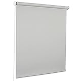 ROLLMAXXX Standard-Rollo Lichtdurchlässig Seitenzug Kettenzugrollo Tageslicht Sichtschutz (180 x 190 cm, Grau)