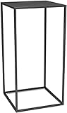Beistelltische Beistelltisch, hoher Telefontisch Metall Quadratische Standardtische Moderner Akzent Sofatisch für Balkon Höhe: 60/90 cm (Größe: 26 x 26 x 60 cm, Farbe: Gold)