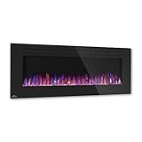 Napoleon Elektrokamin Allure 60 (152cm) - Premium Fire, Kamin mit heizung und LED flammeneffekt, elektro kaminfeuer, elektrischer kamine, kaminofen elektrisch, wand und einbaukamin inkl. Fernbedienung