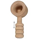 CULIMI Küchenutensilien aus Holz - Nussknacker aus Buchenholz – Nussöffner mit Schraubgewinde und Holzgriff – für Erwachsene und Kinder – Nüsse Haselnüsse Walnüsse Mandeln Paranüsse