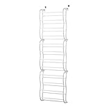 Homede Schuhregal für Tür Schuhablage aus Metall 36 Paar Schuhe 183 x 20 x 50 cm weiß platzsparend Türschuhregal Duane