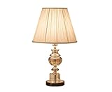 Tischlampen Nachttischlampe Tischleuchte High-End-Kristall-Tischlampe Mit Lampenschirm Aus Stoff. Moderne, Minimalistische Nachttischlampe, Geeignet Für Schlafzimmer, Wohnzimmer, Büro Tischlampe Wohnz