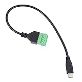Mobestech Klemmenblock Schraubstift An Klemme Lötfreier USB-Stecker Verlängerungsstecker Typ C Zubehör Daten USB-Kabel Adapter Übertragung Typ C USB-C-Block Ladekabel