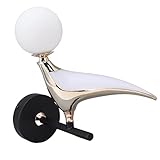 Jeanoko Vogel-Wandlampenleuchte, feuchtigkeitsbeständig, hitzebeständig, G9-Sockel, elegante Vogel-Wandlampenabdeckung aus Eisenglas, 110–240 V, für die Küche